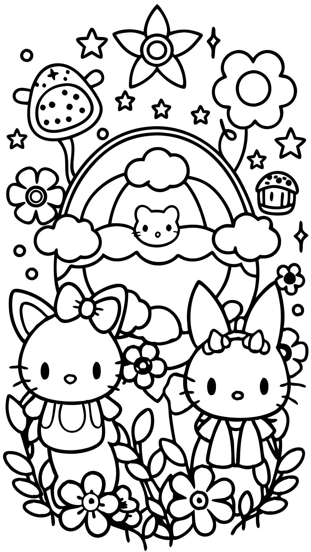 coloring page sanrio